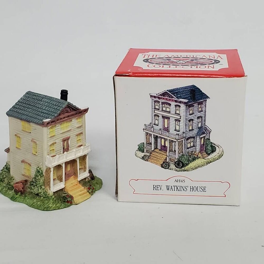 Liberty Falls Rev. Watkins’ House AH45 Figurine w/ Box